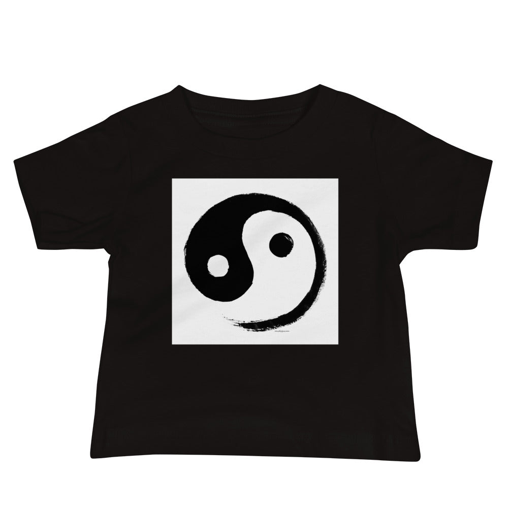 Baby Jersey Tee - Ink Brush Yin Yang