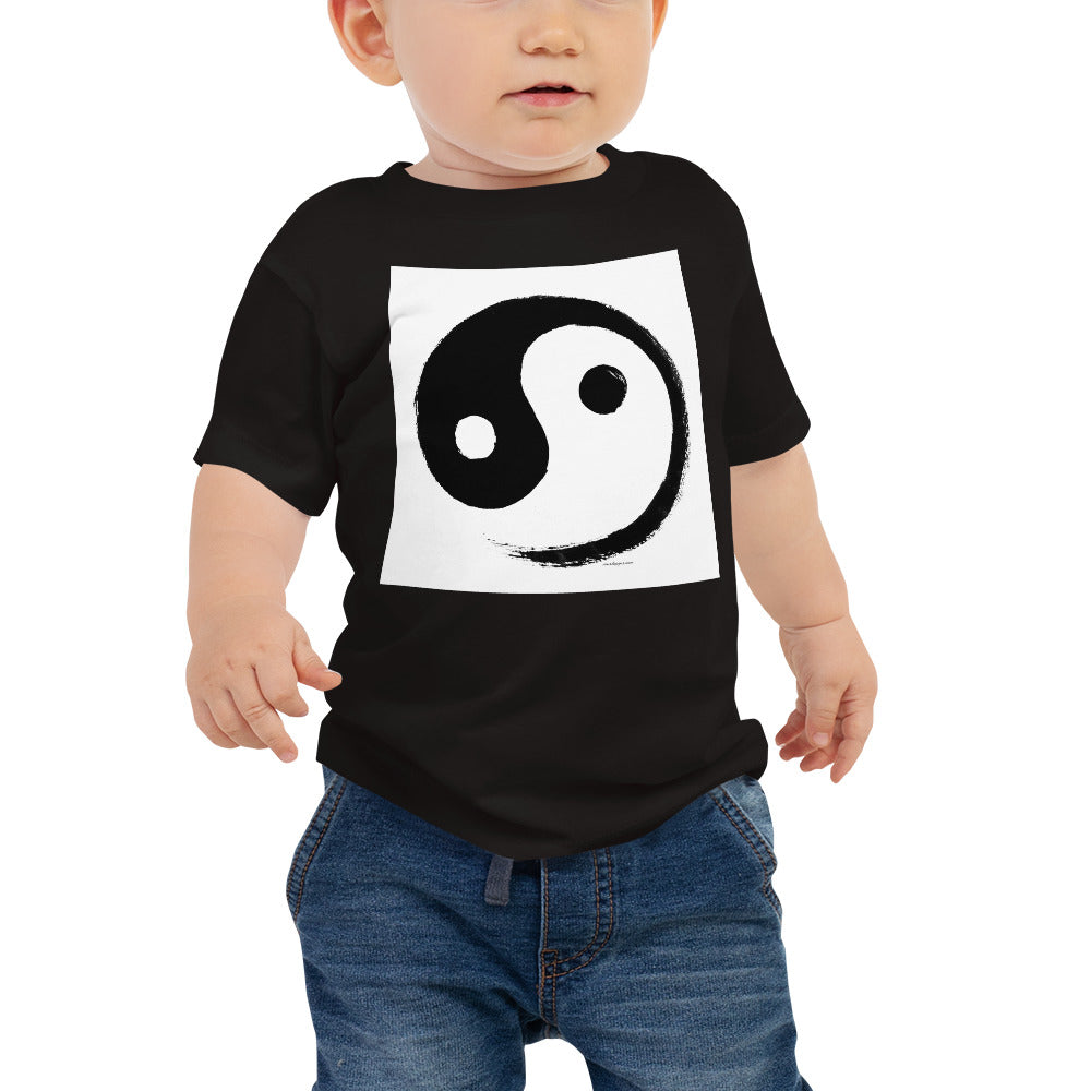 Baby Jersey Tee - Ink Brush Yin Yang