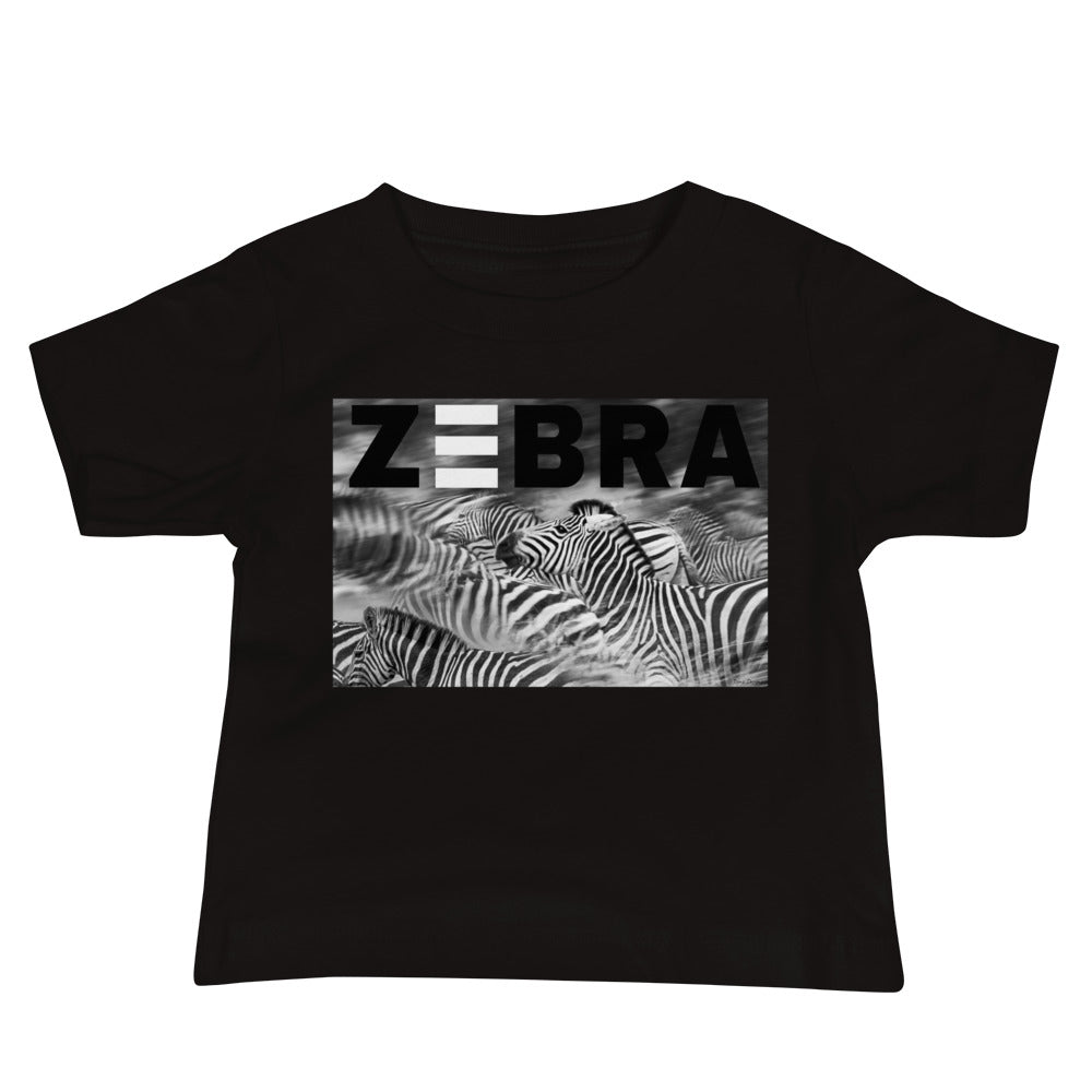 Baby Jersey Tee - Zebra Blur
