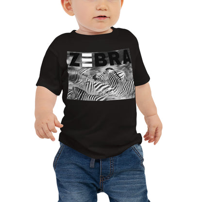 Baby Jersey Tee - Zebra Blur
