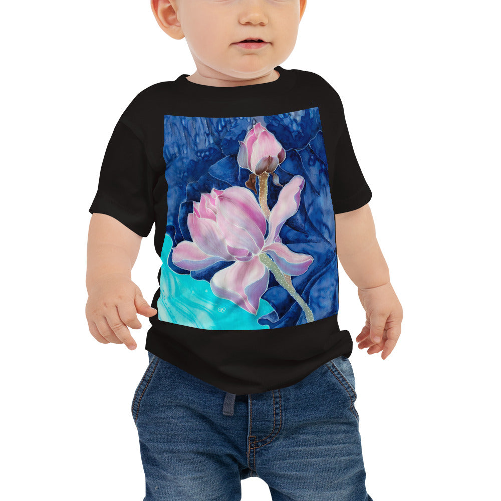 Baby Jersey Tee - Pink Flower