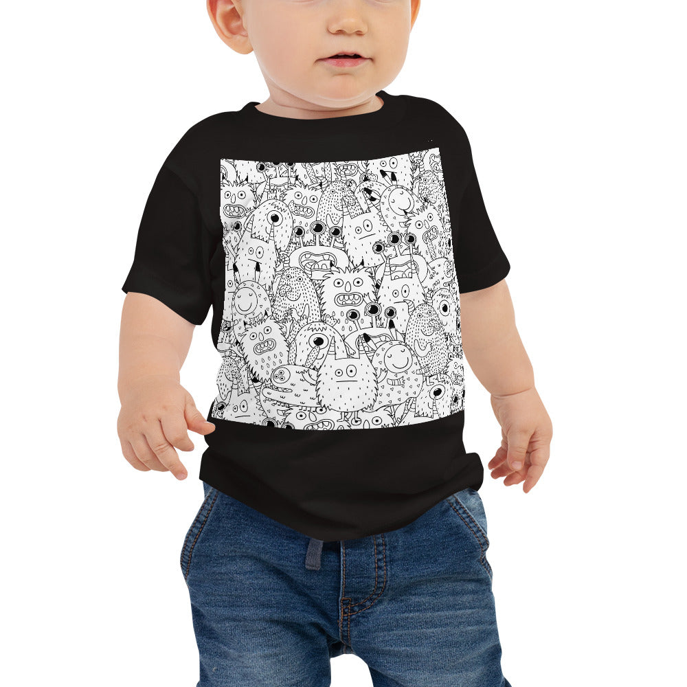 Baby Jersey Tee - Funny Monsters