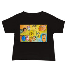Load image into Gallery viewer, Baby Jersey Tee - Funny Faces
