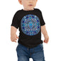Baby Jersey Tee - Mayan Calendar in Blue