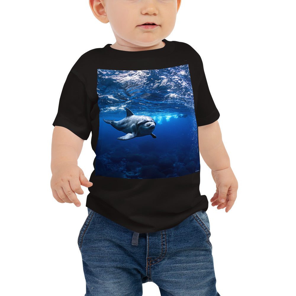 Baby Jersey Tee - Dolphin Diver
