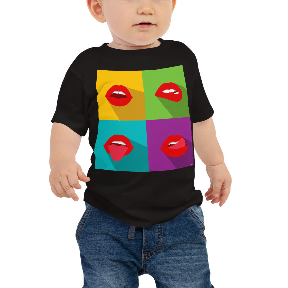 Baby Jersey Tee - Pop Lips