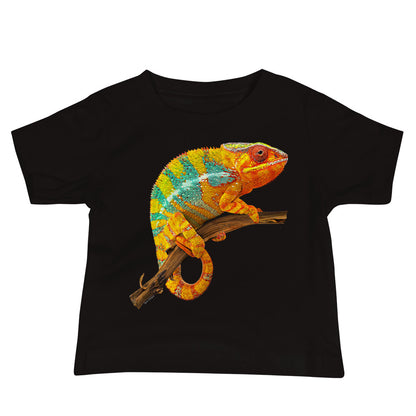 Baby Jersey Tee - Yellow & Green? Chameleon