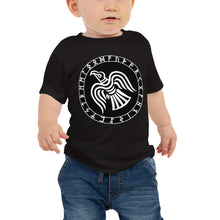 Load image into Gallery viewer, Baby Jersey Tee - Odin&#39;s Crow Flying North NW
