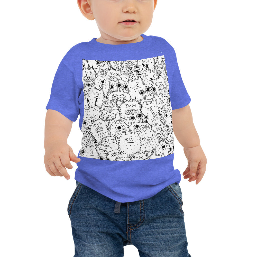 Baby Jersey Tee - Funny Monsters