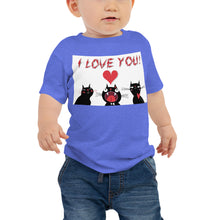 Load image into Gallery viewer, Baby Jersey Tee - I Love you. I Love you. I Love you.
