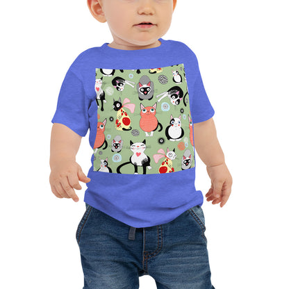 Baby Jersey Tee - Happy Cats