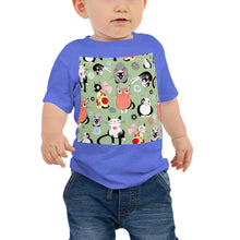 Load image into Gallery viewer, Baby Jersey Tee - Happy Cats

