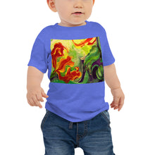 Load image into Gallery viewer, Baby Jersey Tee - Red &amp; Yellow Flower Watercolor
