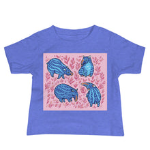 Load image into Gallery viewer, Baby Jersey Tee - Funny Blue Tapirs
