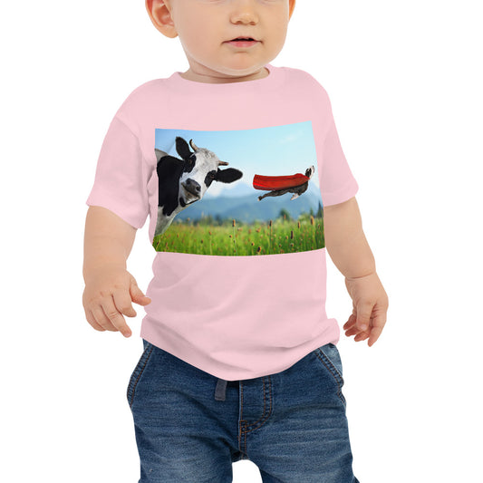 Soft Jersey Crew Neck - Cow & Super Dog - Ronz-Design-Unique-Apparel