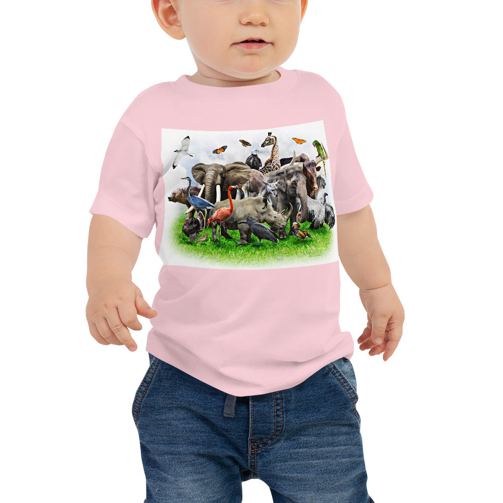 Baby Jersey Tee - Wild Animals