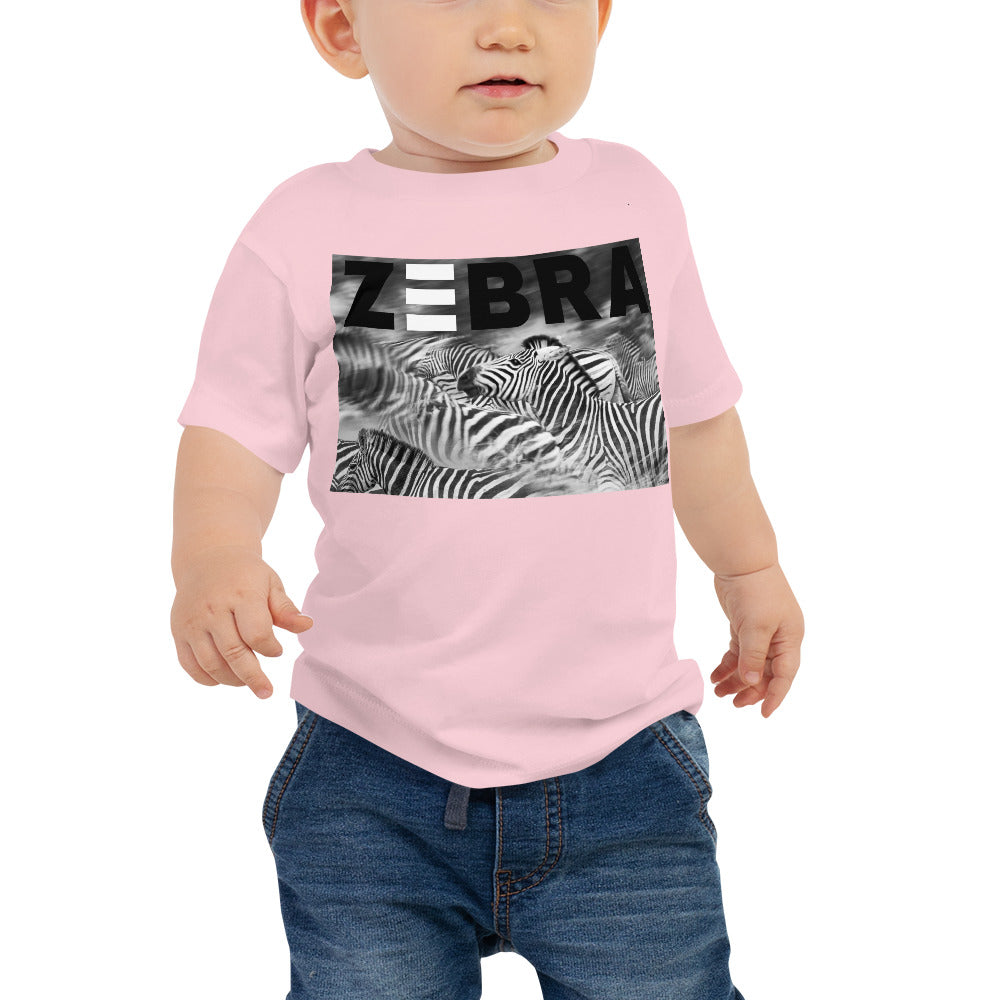 Baby Jersey Tee - Zebra Blur