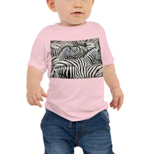 Load image into Gallery viewer, Baby Jersey Tee - Sharp Dressed Zebra
