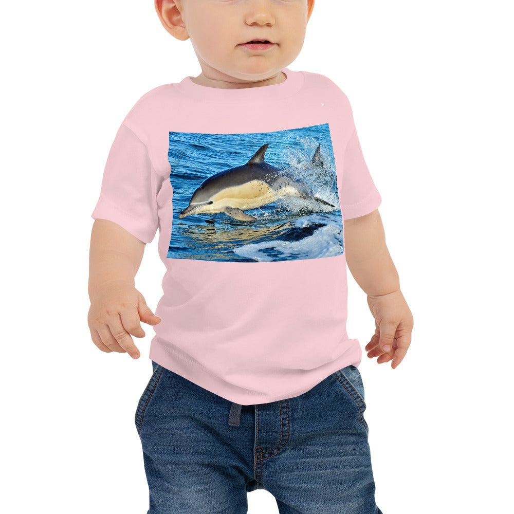 Baby Jersey Tee - Dolphin Splash