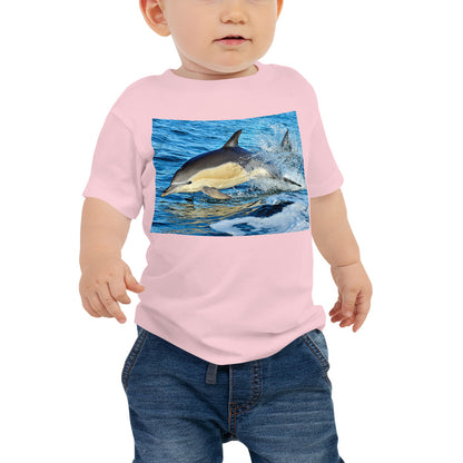 Baby Jersey Tee - Dolphin Splash