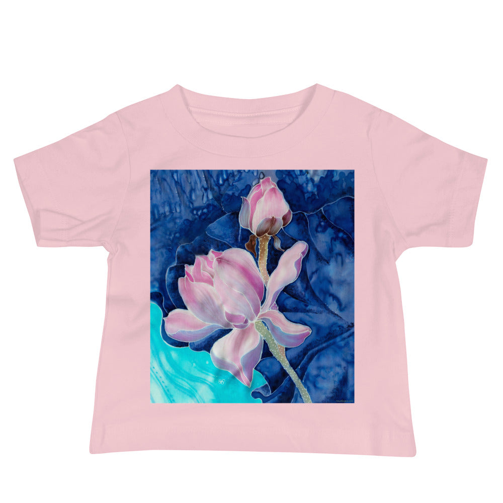 Baby Jersey Tee - Pink Flower