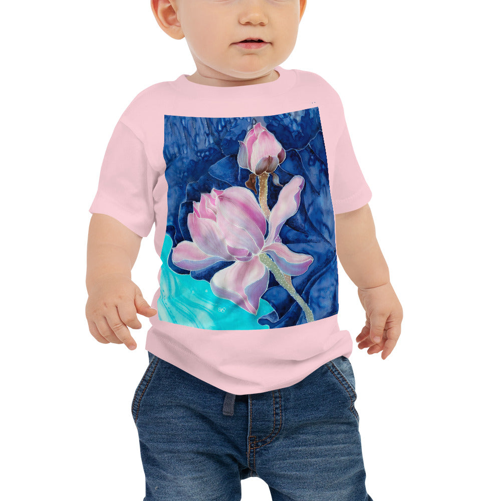 Baby Jersey Tee - Pink Flower