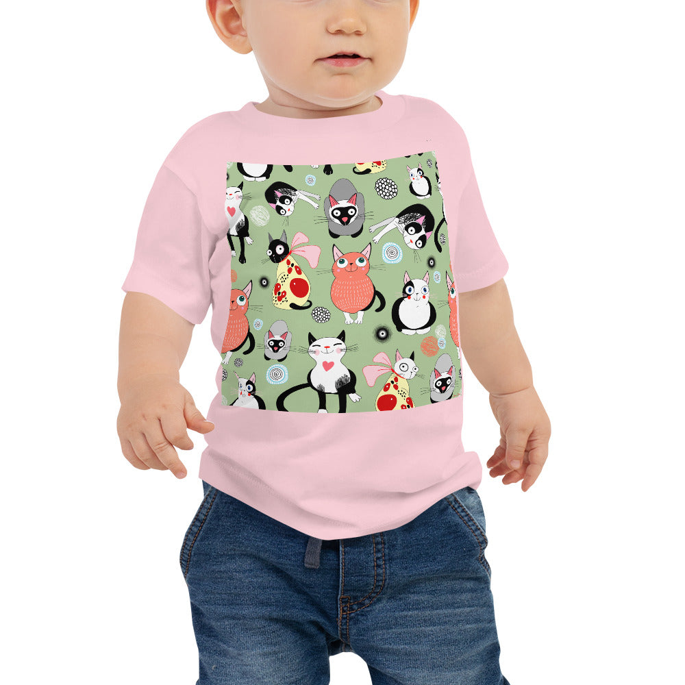 Baby Jersey Tee - Happy Cats