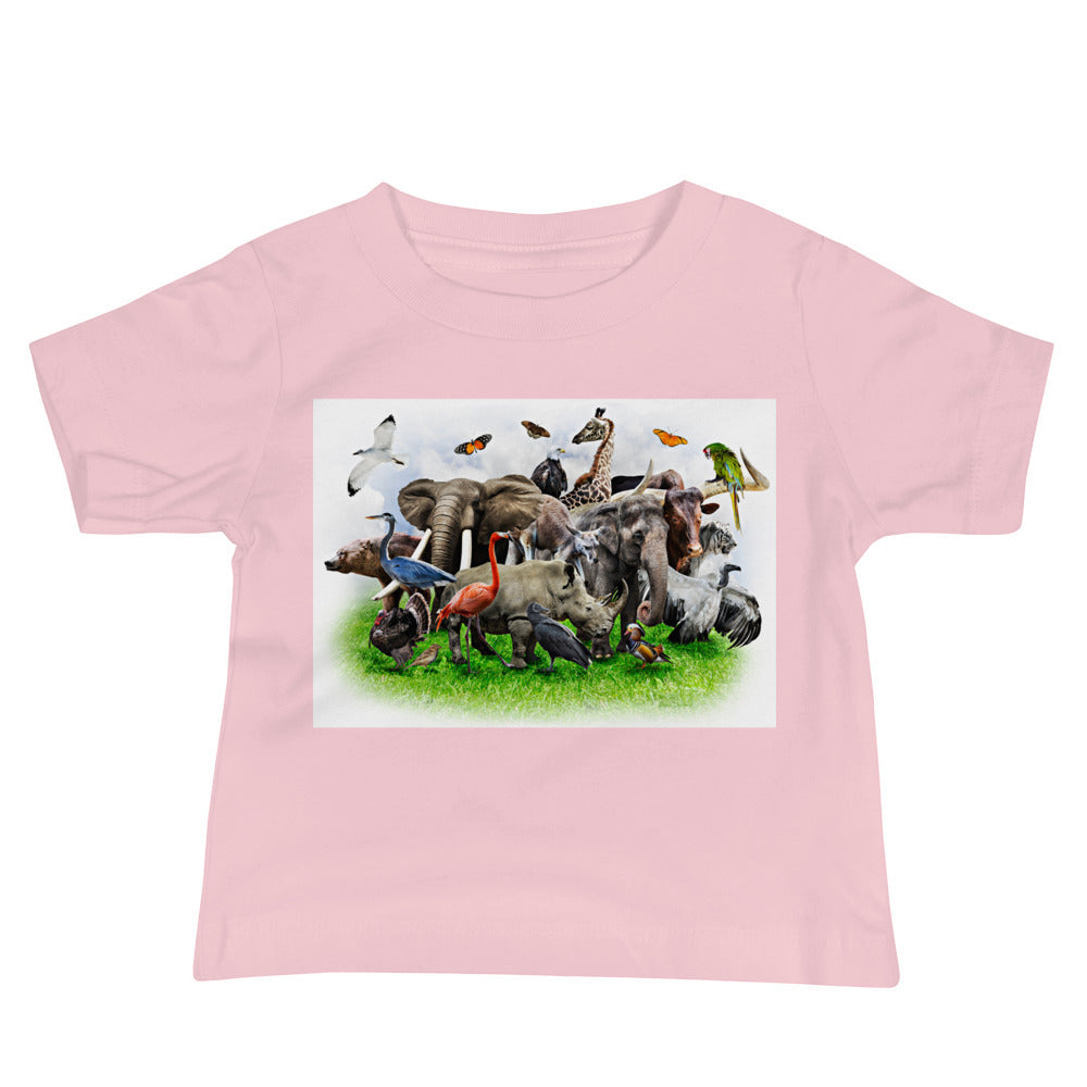 Baby Jersey Tee - A Bunch of Wild Animals