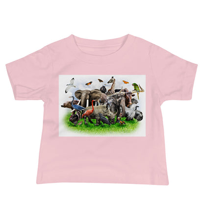 Baby Jersey Tee - A Bunch of Wild Animals