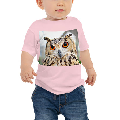 Baby Jersey Tee - Orange Eyed Owl