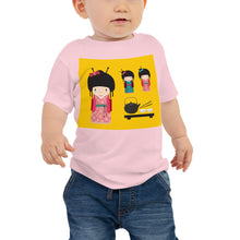 Load image into Gallery viewer, Baby Jersey Tee - Kokeshi Doll Tea Time
