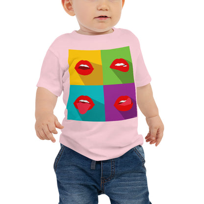 Baby Jersey Tee - Pop Lips