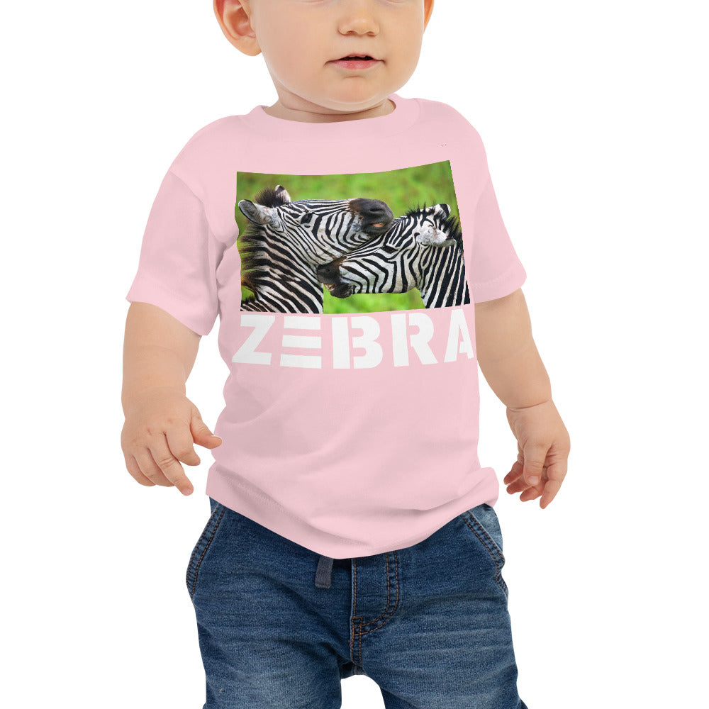 Baby Jersey Tee - Zebra Friends