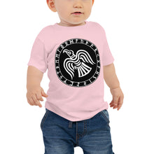 Load image into Gallery viewer, Baby Jersey Tee - Odin&#39;s Crow Flying North NW
