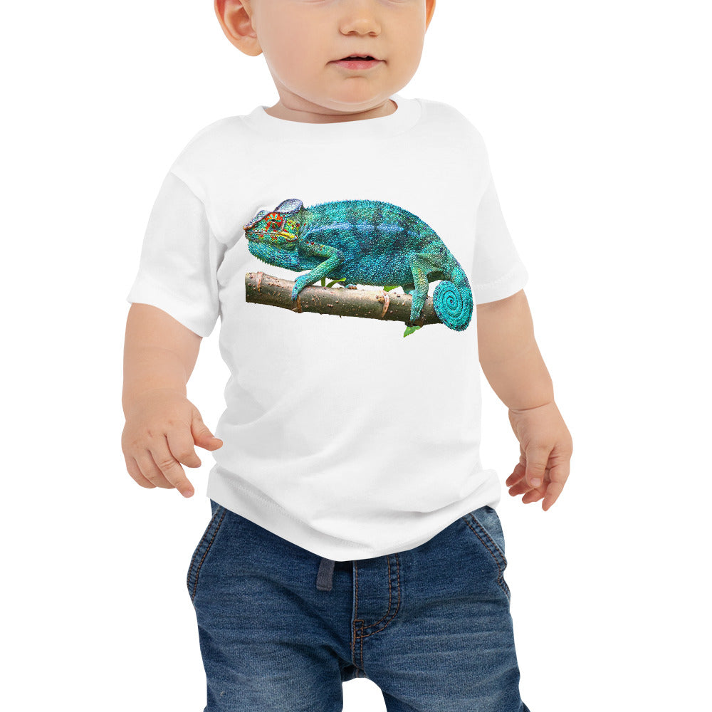 Baby Jersey Tee - Turquoise Panther Chameleon