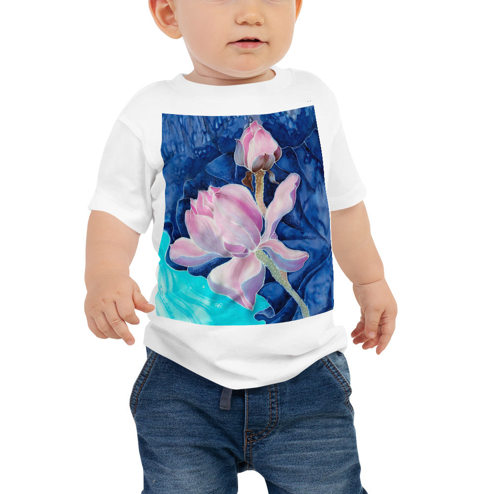 Baby Jersey Tee - Pink Flower