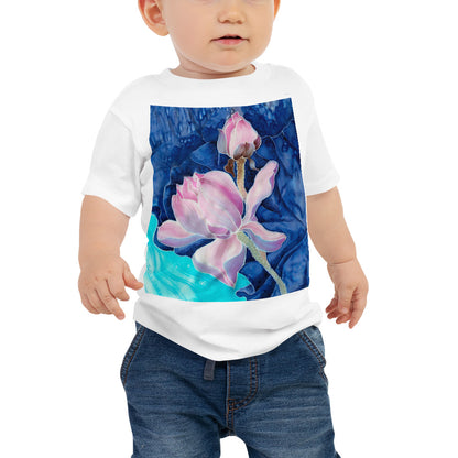 Baby Jersey Tee - Pink Flower