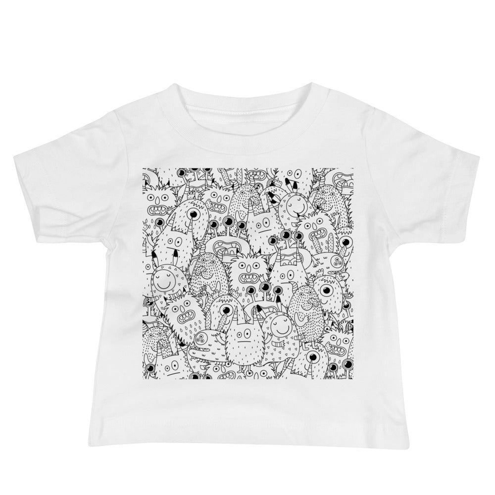 Baby Jersey Tee - Funny Monsters