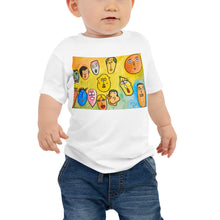 Load image into Gallery viewer, Baby Jersey Tee - Funny Faces
