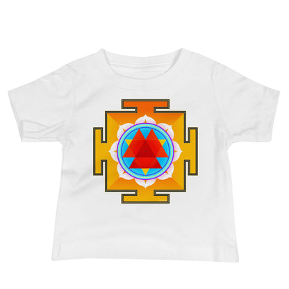 Baby Jersey Tee - Red & Yellow Yantra