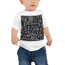 Load image into Gallery viewer, Baby Jersey Tee - Runic Magic Hand Symbols
