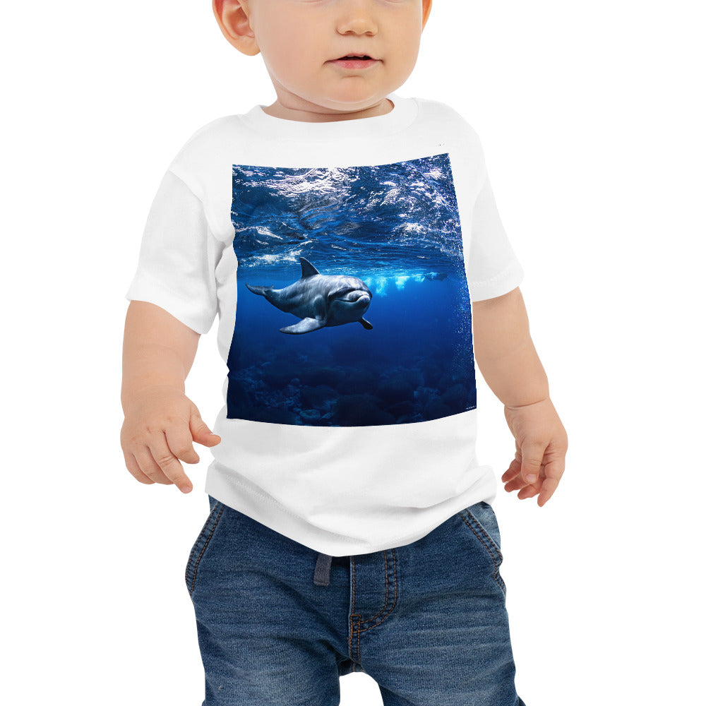 Baby Jersey Tee - Dolphin Diver