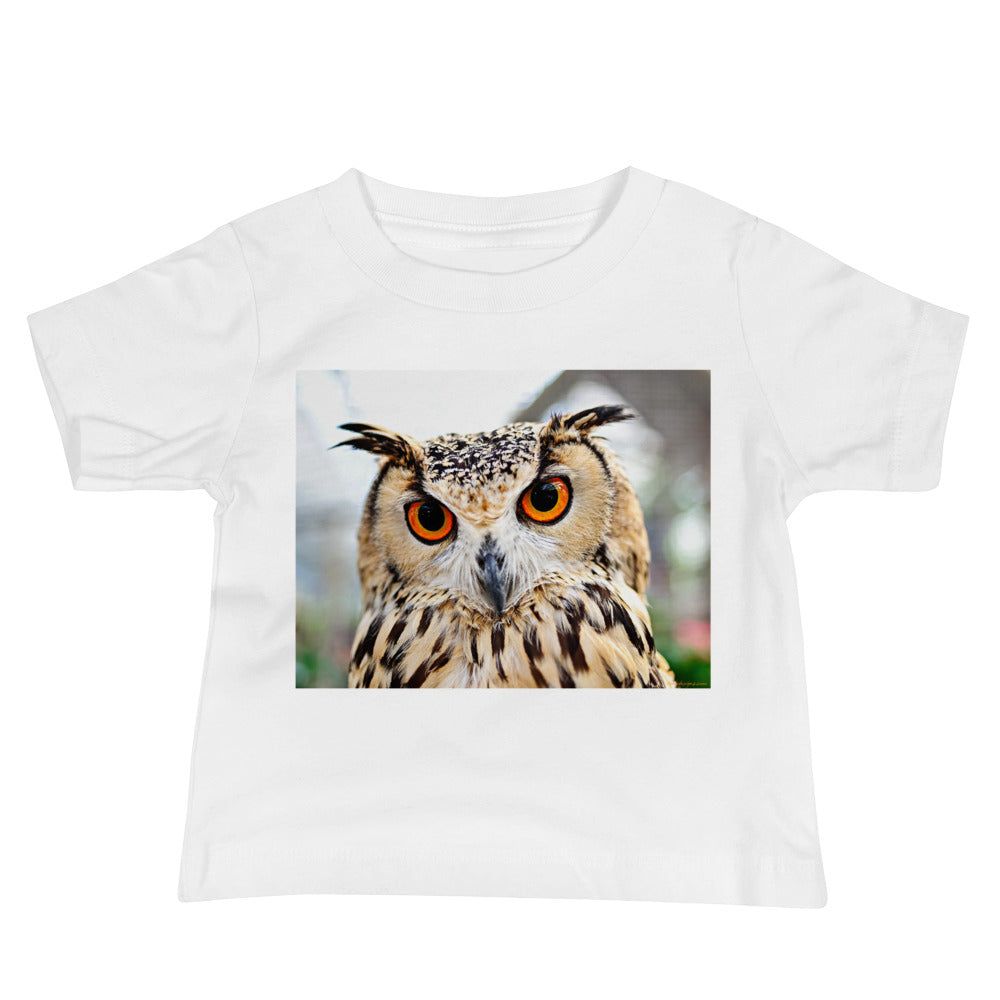 Baby Jersey Tee - Orange Eyed Owl