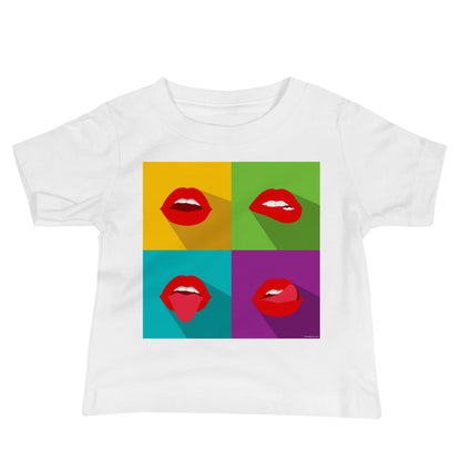 Baby Jersey Tee - Pop Lips
