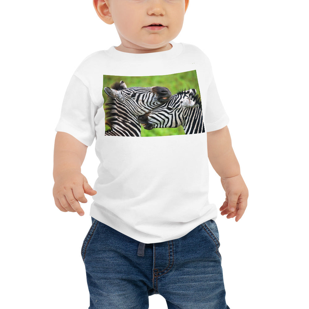 Baby Jersey Tee - Zebra Friends