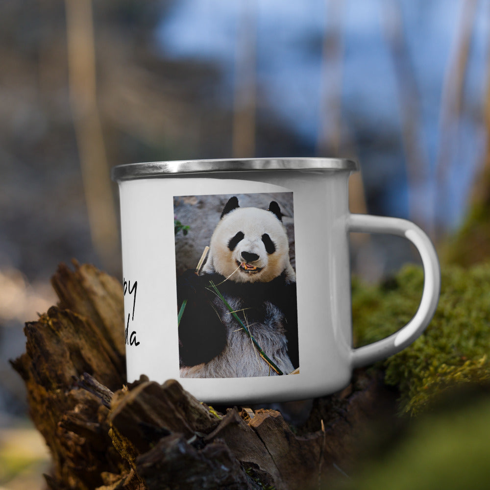 Happy Panda Enamel Mug 2
