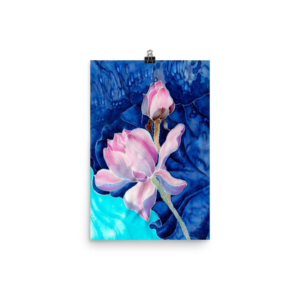 Beautiful Gicleé Poster - Pink Flower Watercolor