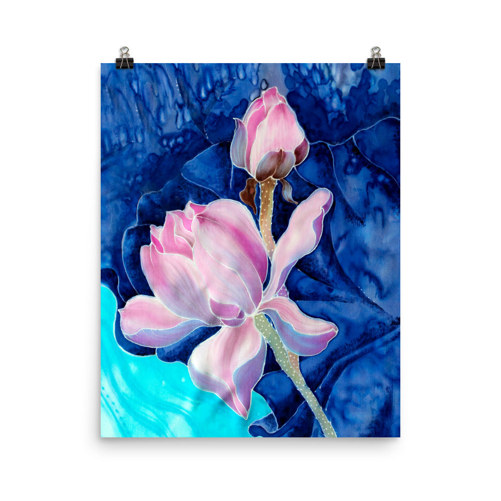 Beautiful Gicleé Poster - Pink Flower Watercolor