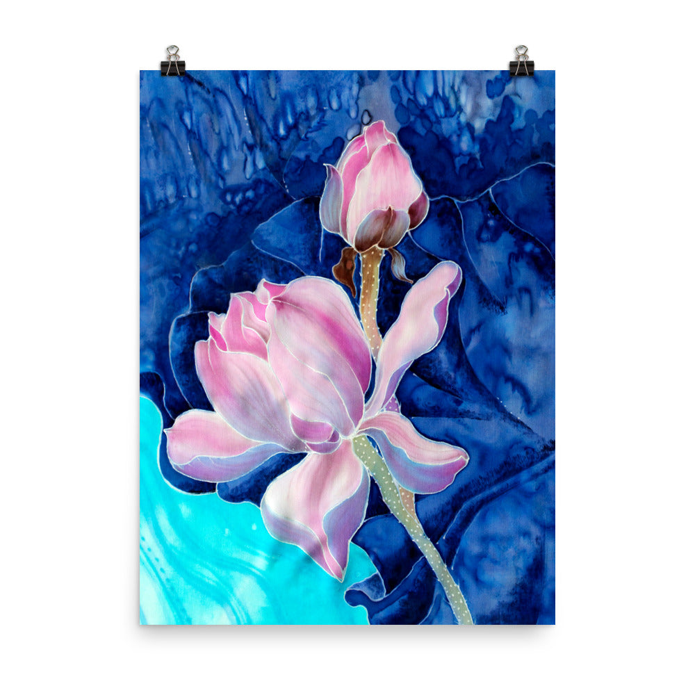 Beautiful Gicleé Poster - Pink Flower Watercolor