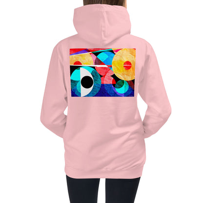 Premium Hoodie - Just BACK: Abstract Red Eye